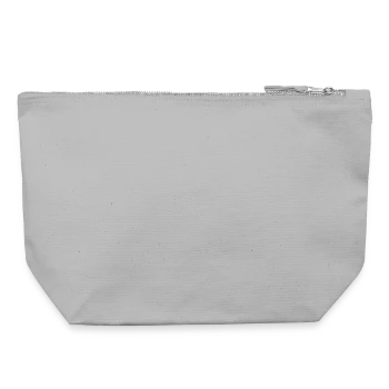 Canvas Zip Pouch 22 x 23 cm - sports grey - Back