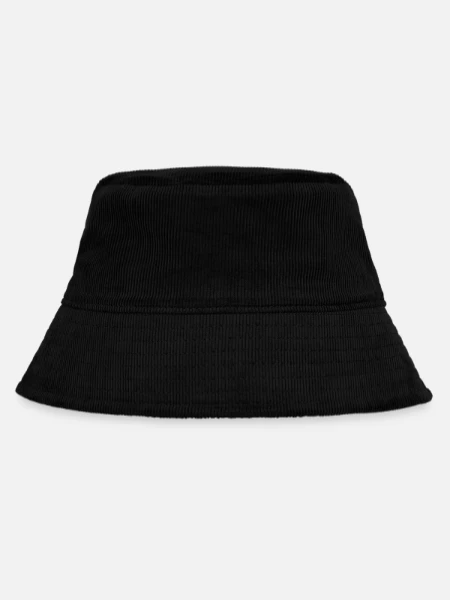 Organic Cord Bucket hat - black - Front