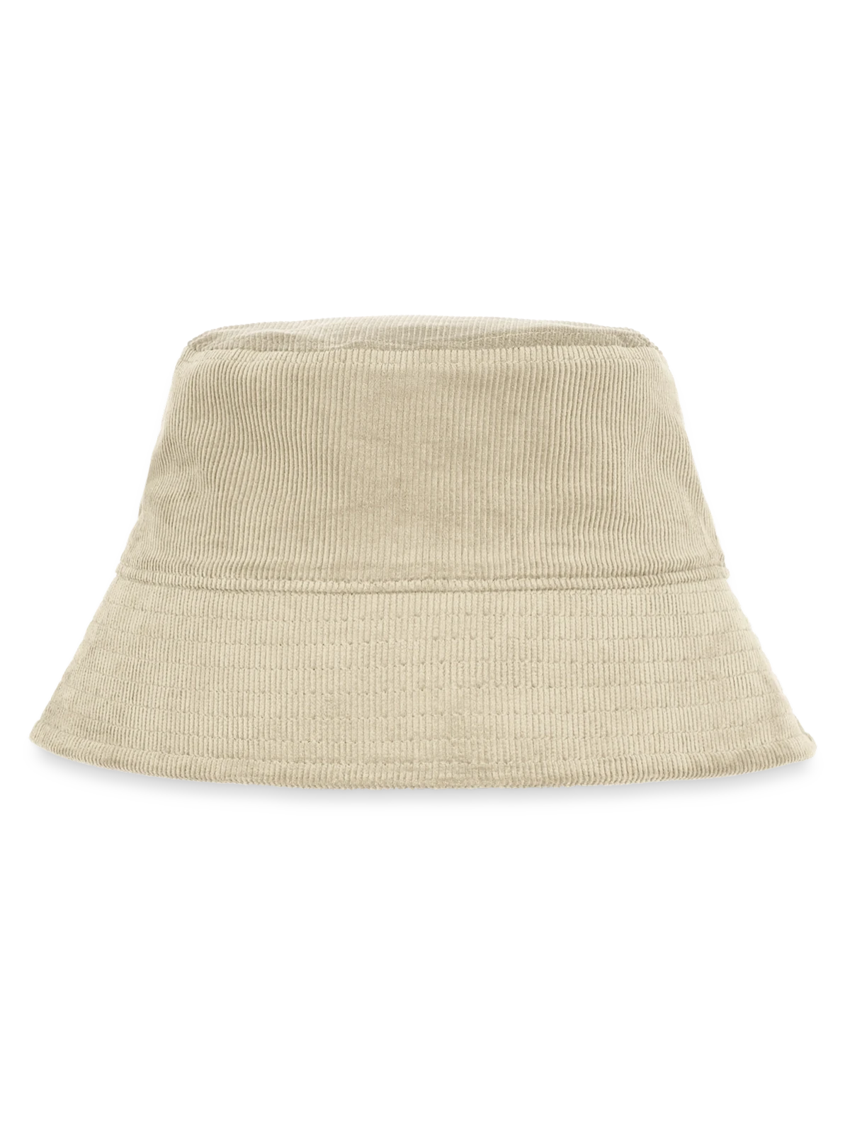 Organic Cord Bucket hat - stone - Front