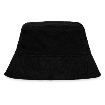 Organic Cord Bucket hat - black - Back