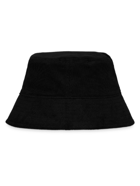Organic Cord Bucket hat - black - Back