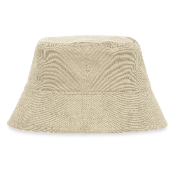 Organic Cord Bucket hat - stone - Back