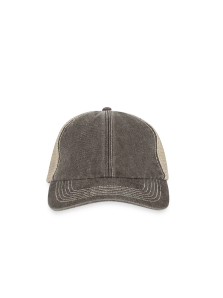 Vintage Trucker Cap - Vintage Braun/Steingrau - Vorne
