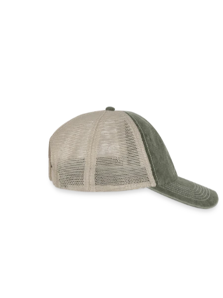 Vintage Trucker cap - vintage olive/stone - Right