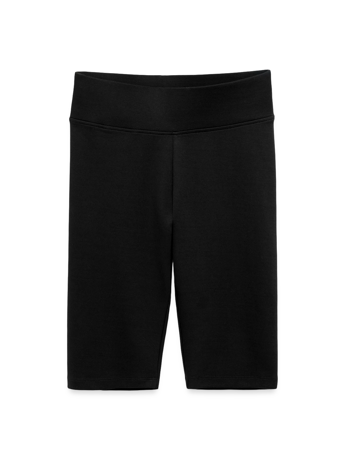 Short cycliste taille haute Femme - noir - Devant