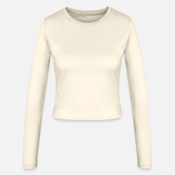 Dame slim fit langærmet T-shirt