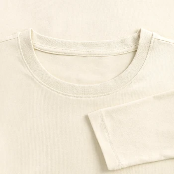 Dame slim fit langærmet T-shirt