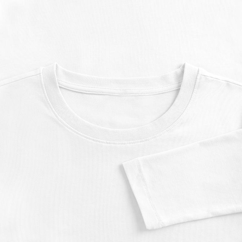Dame slim fit langærmet T-shirt