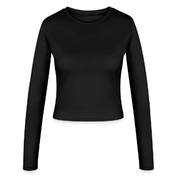 Women's Slim Fit Longsleeve - black