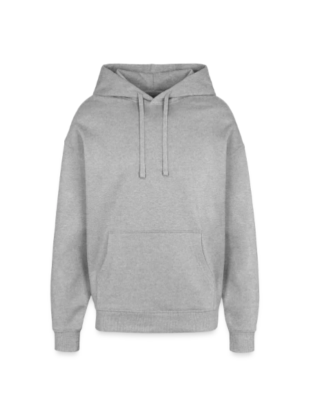 Oversized Unisex Hoodie by Stanley/Stella - heather grey - Front