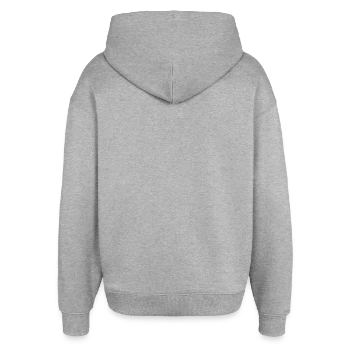 Oversized Unisex Hoodie by Stanley/Stella - heather grey - Back - AI Model Male 185 light (185cm)