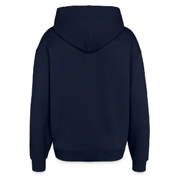 Oversized Unisex Hoodie by Stanley/Stella - navy - Back - AI Model Male 185 light (185cm)