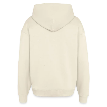Oversized Unisex Hoodie by Stanley/Stella - soft Ecru - Back - AI Model Male 185 light (185cm)