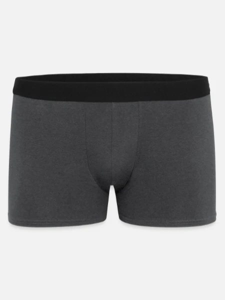 Men's Boxer Shorts - charcoal grey - Front