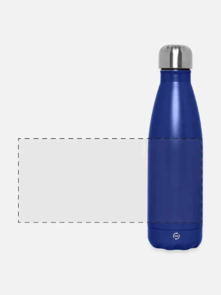 Panoramic Thermal Bottle 500 ml - dark blue  - Front