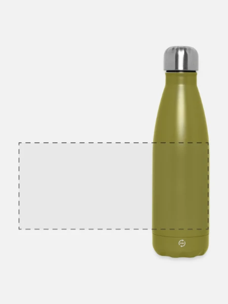 Panoramic Thermal Bottle 500 ml - olive green  - Front