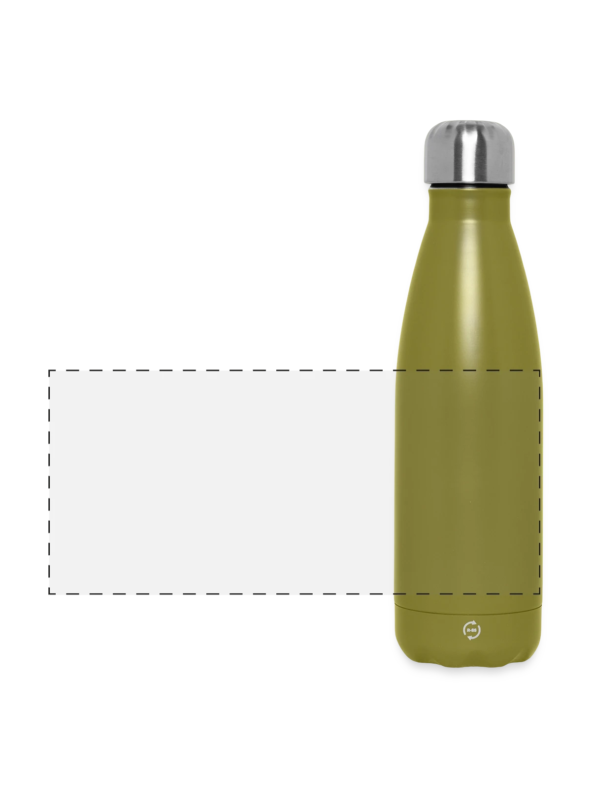 Panoramic Thermal Bottle 500 ml - olive green  - Front