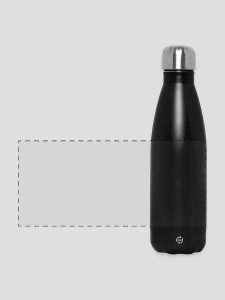 Panorama Isolierflasche 500 ml - Schwarz - Vorne