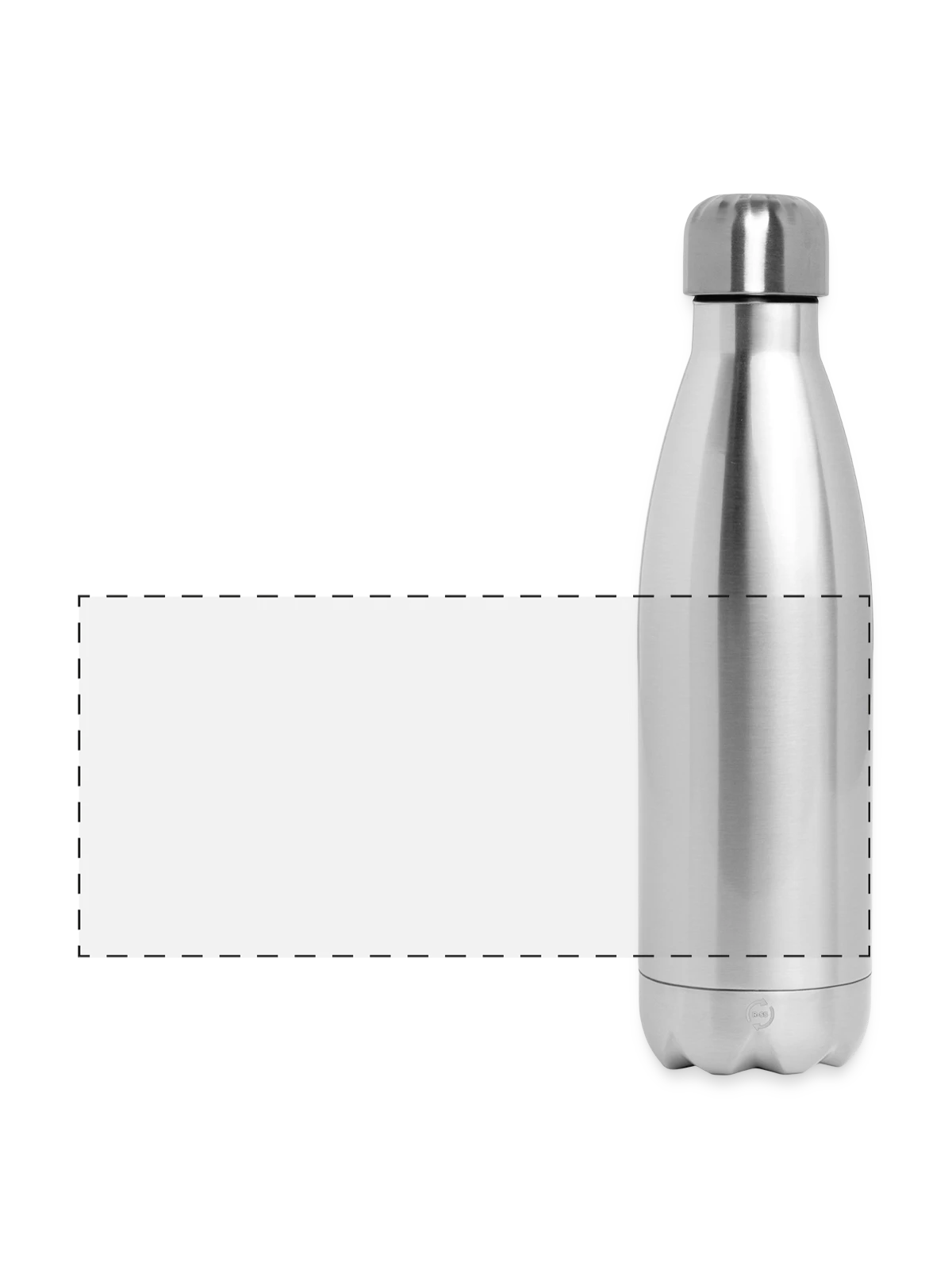 Panoramic Thermal Bottle 500 ml - silver - Front