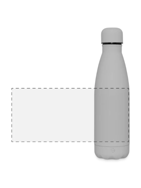Matte Panoramic Thermal Bottle 500 ml - grey - Front