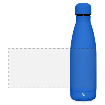 Matte Panorama Isolierflasche 500 ml - Königsblau