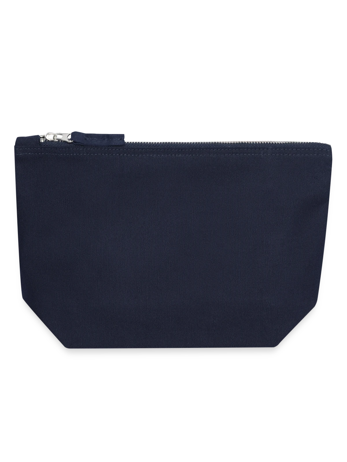 Canvas Zip Pouch 18 x 19 cm - navy - Front