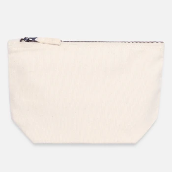 Pochette zippée en toile 18 x 19 cm