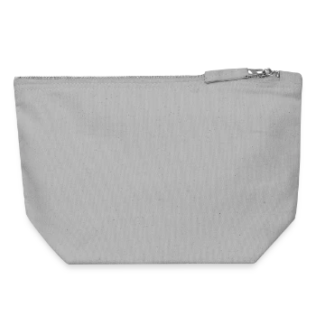 Canvas Zip Pouch 18 x 19 cm - sports grey - Back