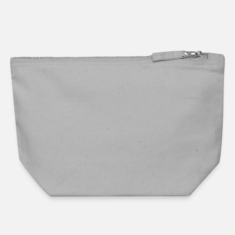 Kanvas taske med lynlås 18 x 19 cm