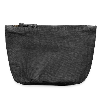 Vintage Zip Pouch 18 x 21 cm - vintage black - Front