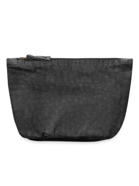 Vintage Zip Pouch 18 x 21 cm - vintage black - Front