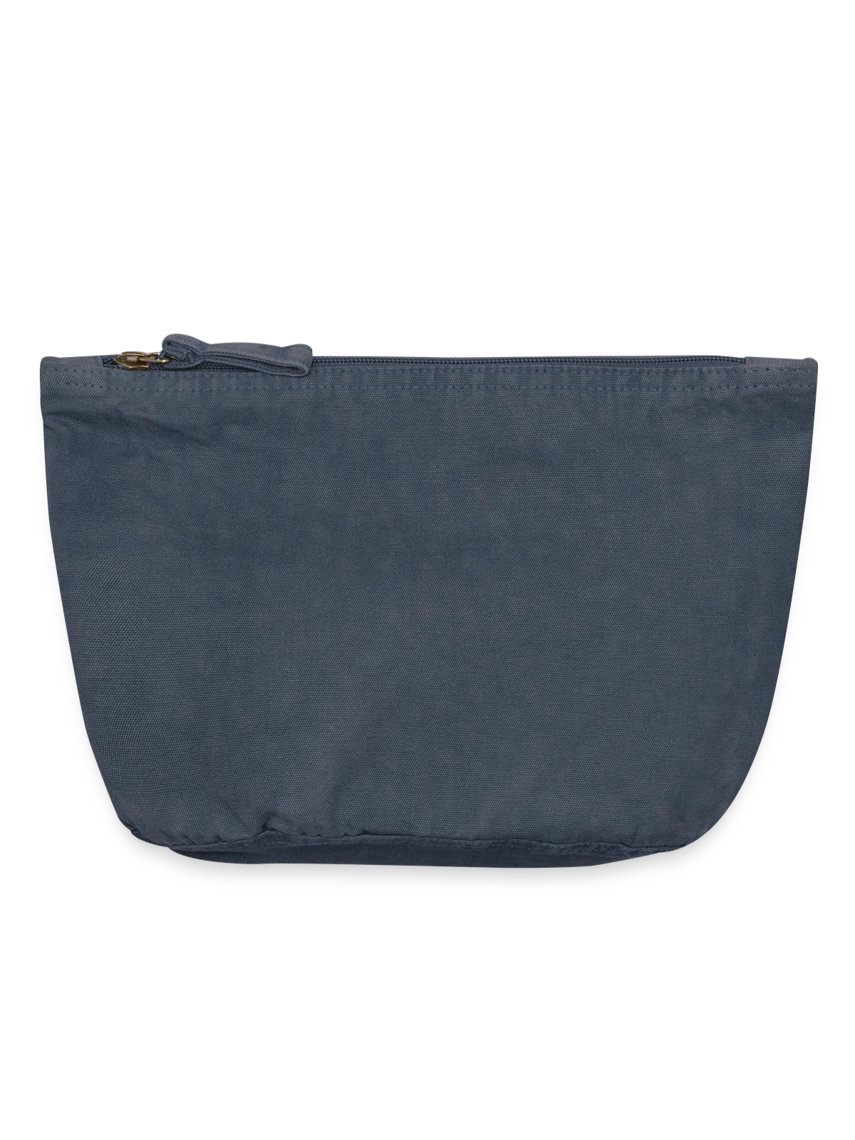 Vintage Zip Pouch 18 x 21 cm - vintage denim - Front