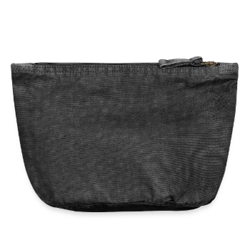 Vintage Zip Pouch 18 x 21 cm - vintage black - Back