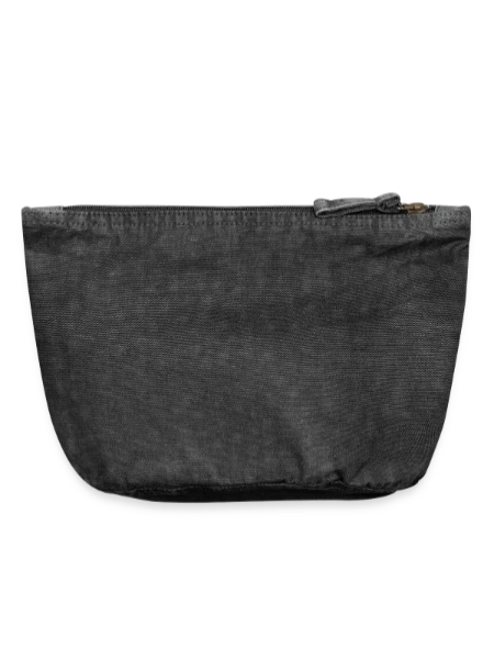 Vintage Zip Pouch 18 x 21 cm - vintage black - Back
