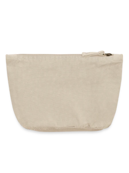 Vintage Zip Pouch 18 x 21 cm - vintage sand  - Back
