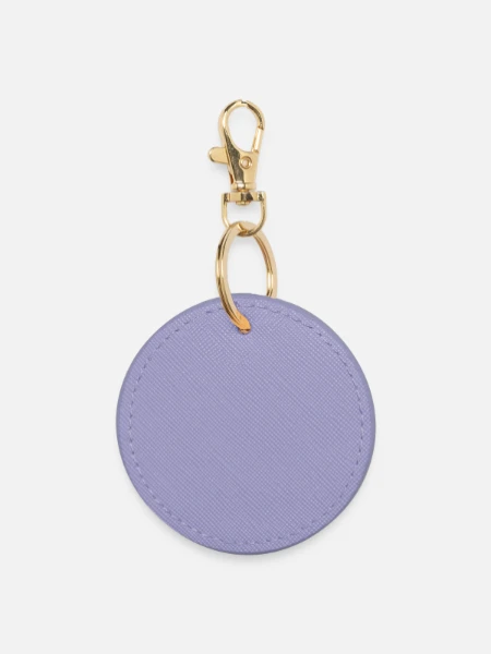 Round Keyring - lavender - Front
