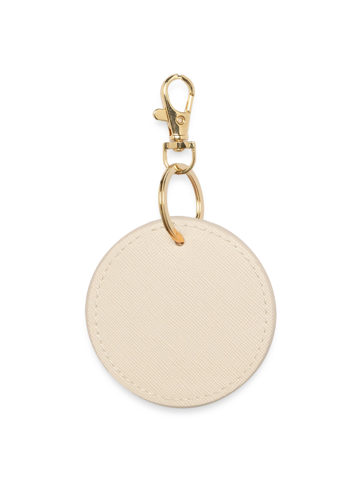 Round Keyring - oyster - Front