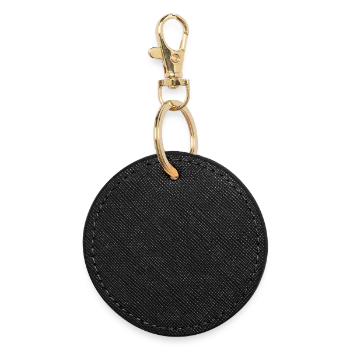 Round Keyring - black - Front