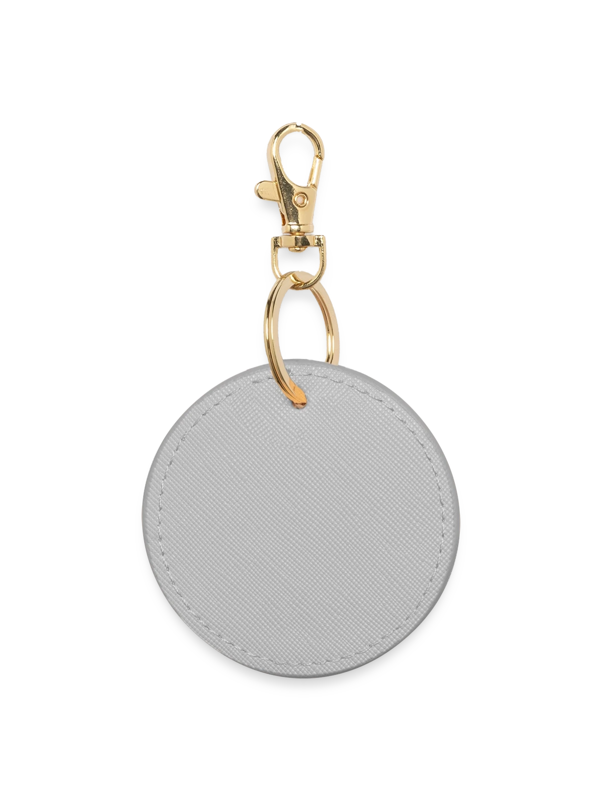 Round Keyring - grey - Front