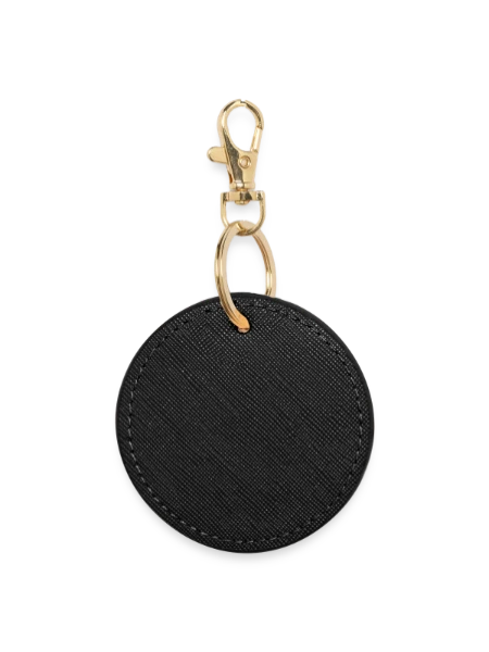 Round Keyring - black - Front