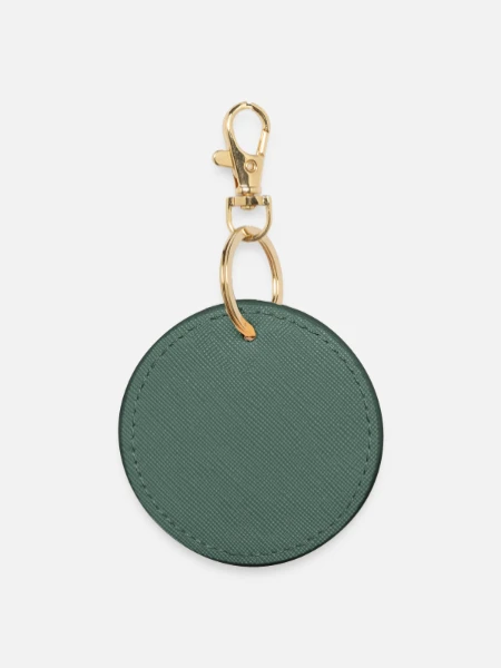 Round Keyring - evergreen - Front