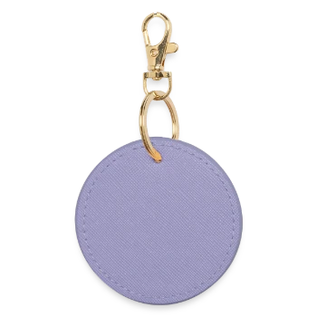 Round Keyring - lavender - Back