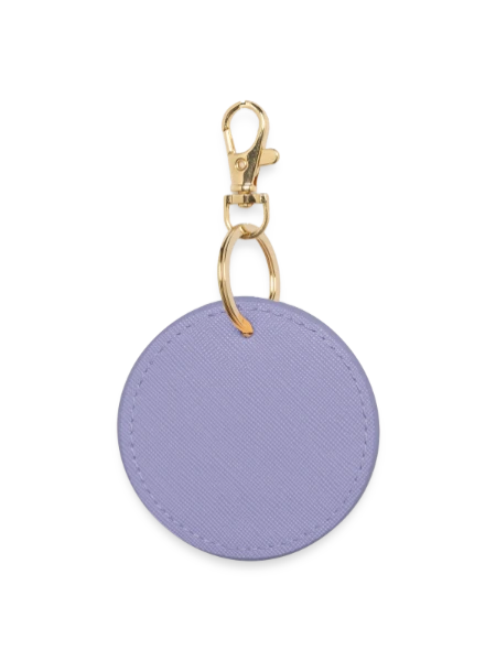 Round Keyring - lavender - Back