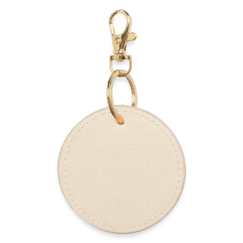 Round Keyring - oyster - Back