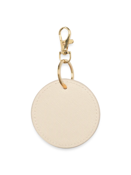 Round Keyring - oyster - Back