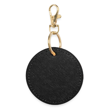 Porte-clés rond - noir - Dos