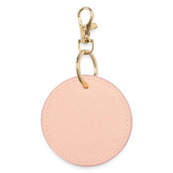 Porte-clés rond - rose clair - Dos