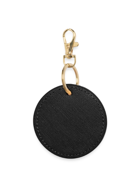 Round Keyring - black - Back