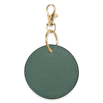 Round Keyring - evergreen - Back