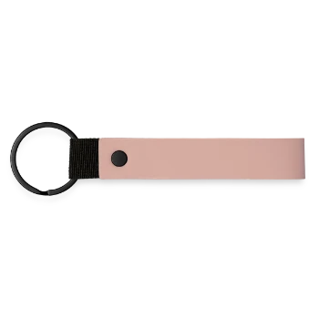 Porte-clés en PU mat - rose - Dos